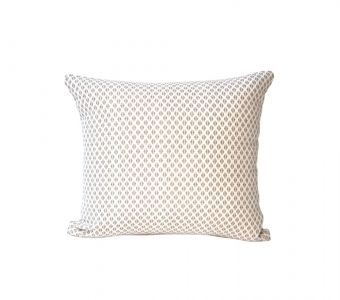 Indoor/Outdoor Sunbrella Detail Linen - 18x18 Throw Pillow