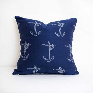Indoor Duralee Navy 15704 - 20x20 Throw Pillow