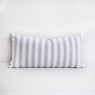 Indoor/Outdoor Perennials Piccadilly Stripe White Sands - 24x12 Throw Pillow