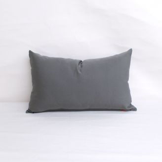 Indoor/Outdoor Sunbrella Canvas Charcoal - 20x12 Throw Pillow