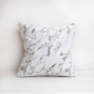 Indoor/Outdoor Sunbrella Marble Snow - 20x20 Throw Pillow