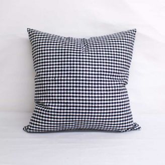 Indoor Patio Lane Cove Check Charcoal - 20x20 Throw Pillow