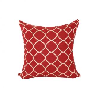 Indoor/Outdoor Sunbrella Accord II Crimson (dark side) - 24x24 Throw Pillow