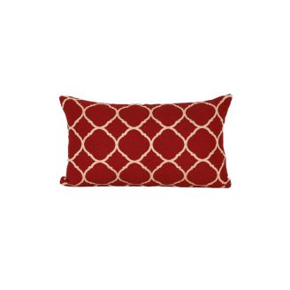 Indoor/Outdoor Sunbrella Accord II Crimson (dark side) - 20x12 Throw Pillow