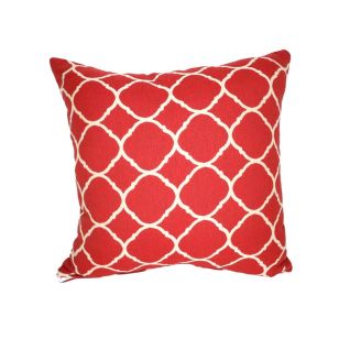 Indoor/Outdoor Sunbrella Accord II Crimson (dark side) - 18x18 Throw Pillow