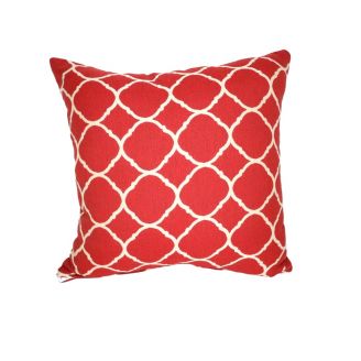 Indoor/Outdoor Sunbrella Accord II Crimson (dark side) - 22x22 Throw Pillow