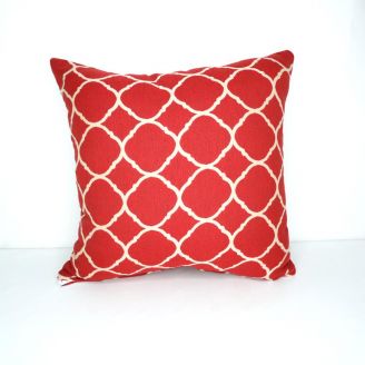 Indoor/Outdoor Sunbrella Accord II Crimson (Dark Side) - 20x20 Throw Pillow