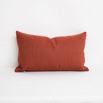 Indoor/Outdoor Sunbrella Dupione Henna - 20x12 Throw Pillow