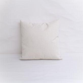 Indoor/Outdoor Sunbrella Houndstooth Ivory - 18x18 Throw Pillow