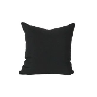 Indoor/Outdoor Sunbrella Canvas Black - 20x20 Throw Pillow