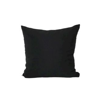Indoor/Outdoor Sunbrella Canvas Raven Black - 18x18 Throw Pillow