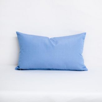 Indoor/Outdoor Sunbrella Canvas Air Blue - 20x12 Throw Pillow