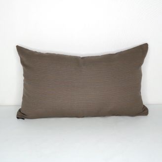Indoor/Outdoor Sunbrella Dupione Stone - 20x12 Horizontal Stripes Throw Pillow