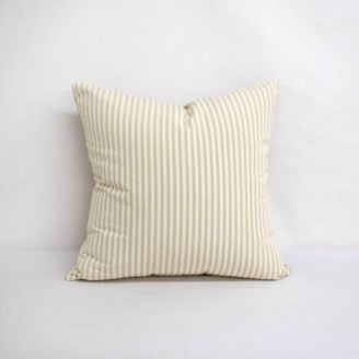 Indoor Patio Lane Khaki Stripe - 20x20 Throw Pillow