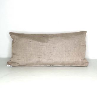 Indoor/Outdoor Sunbrella Frequency Sand - 24x12 Horizontal Stripes Throw Pillow