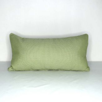 Indoor Patio Lane Green Chevron - 24x12 Throw Pillow