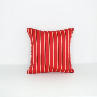 Indoor/Outdoor Sunbrella Harwood Crimson - 18x18 Throw Pillow