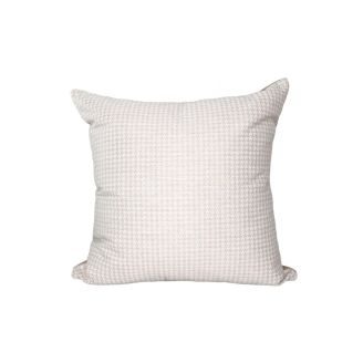Indoor/Outdoor Sunbrella Houndstooth Ivory - 22x22 Throw Pillow