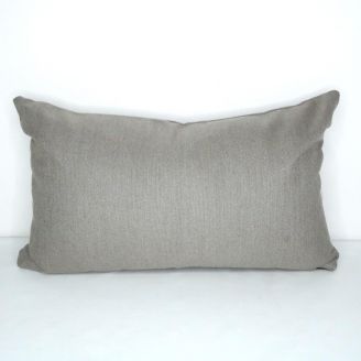 Indoor/Outdoor Sunbrella Natte Nature Grey - 20x12 Throw Pillow