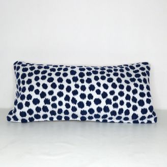 Indoor Patio Lane Blue Dot Wonder - 24x12 Throw Pillow