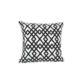 Indoor Patio Lane Geometric Onyx (light side) - 20x20 Throw Pillow