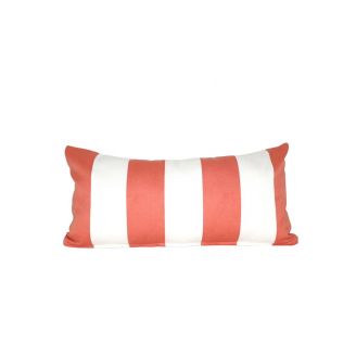 Indoor Patio Lane Peach Stripe - 24x12 Throw Pillow