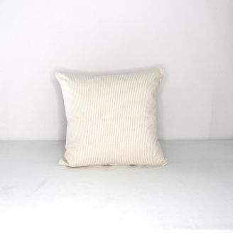 Indoor Kravet Pinstripe Beige - 18x18 Vertical Stripes Throw Pillow