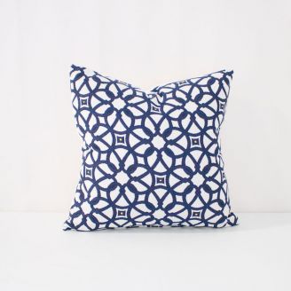 Indoor/Outdoor Sunbrella Luxe Indigo - 18x18 Throw Pillow