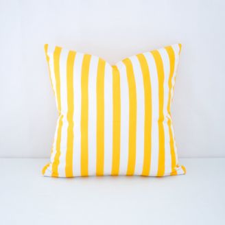 Indoor Patio Lane Sunflower Stripe - 20x20 Throw Pillow