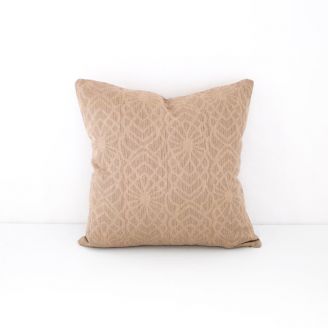 Indoor/Outdoor Sunbrella Timbuktu Sand - 18x18 Throw Pillow